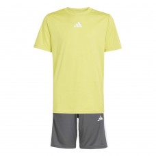 ADIDAS JD1785 ΠΑΙΔΙΚΟ ΣΕΤ ΜΠΛΟΥΖΑ ΚΑΙ ΣΟΡΤΣ ΑΓΟΡΙ  ΚΙΤΡΙΝΟ-ΓΚΡΙ